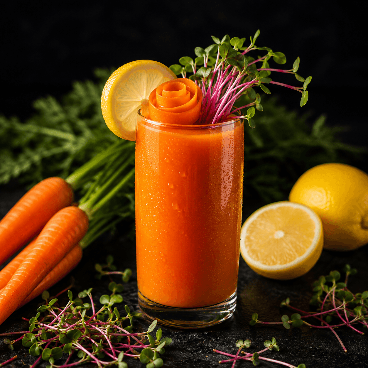 Carrot, Lemon & Radish Juice